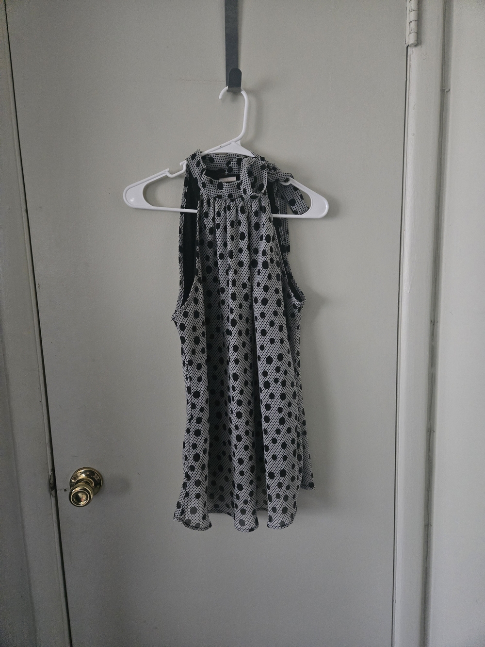 Torrid Black & White Polka Dot Halter Top